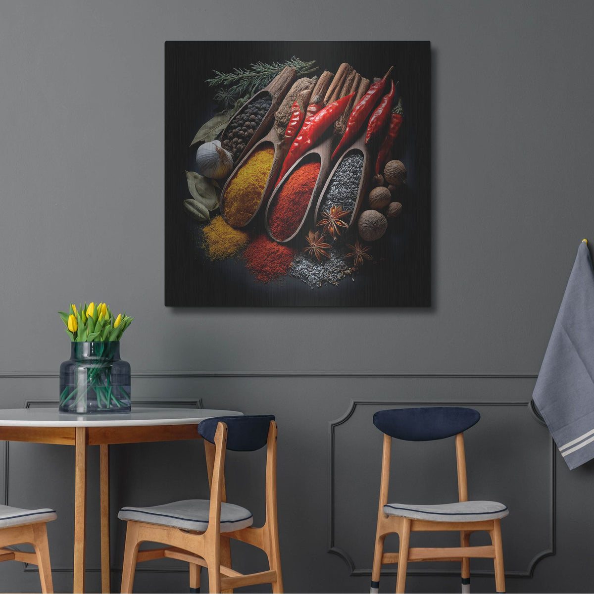 'Spice Medley' by Rich Monet Metal Wall Art