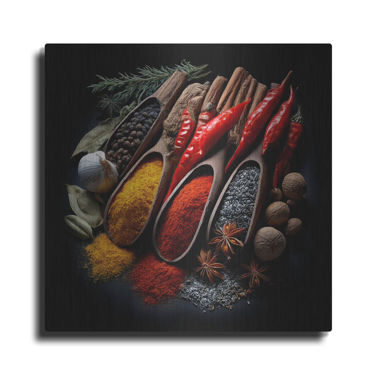'Spice Medley' by Rich Monet Metal Wall Art