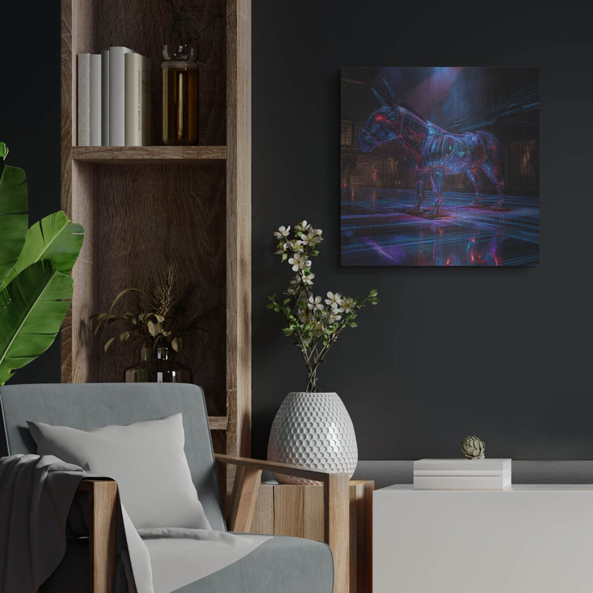 'The Democrat' by Rich Monet Metal Wall Art
