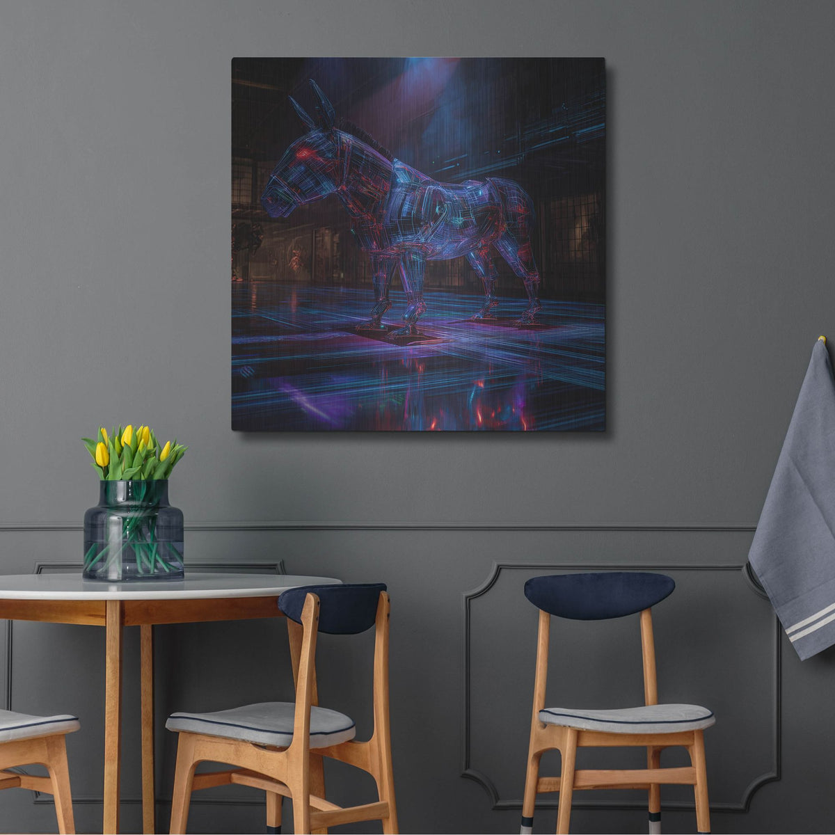 'The Democrat' by Rich Monet Metal Wall Art