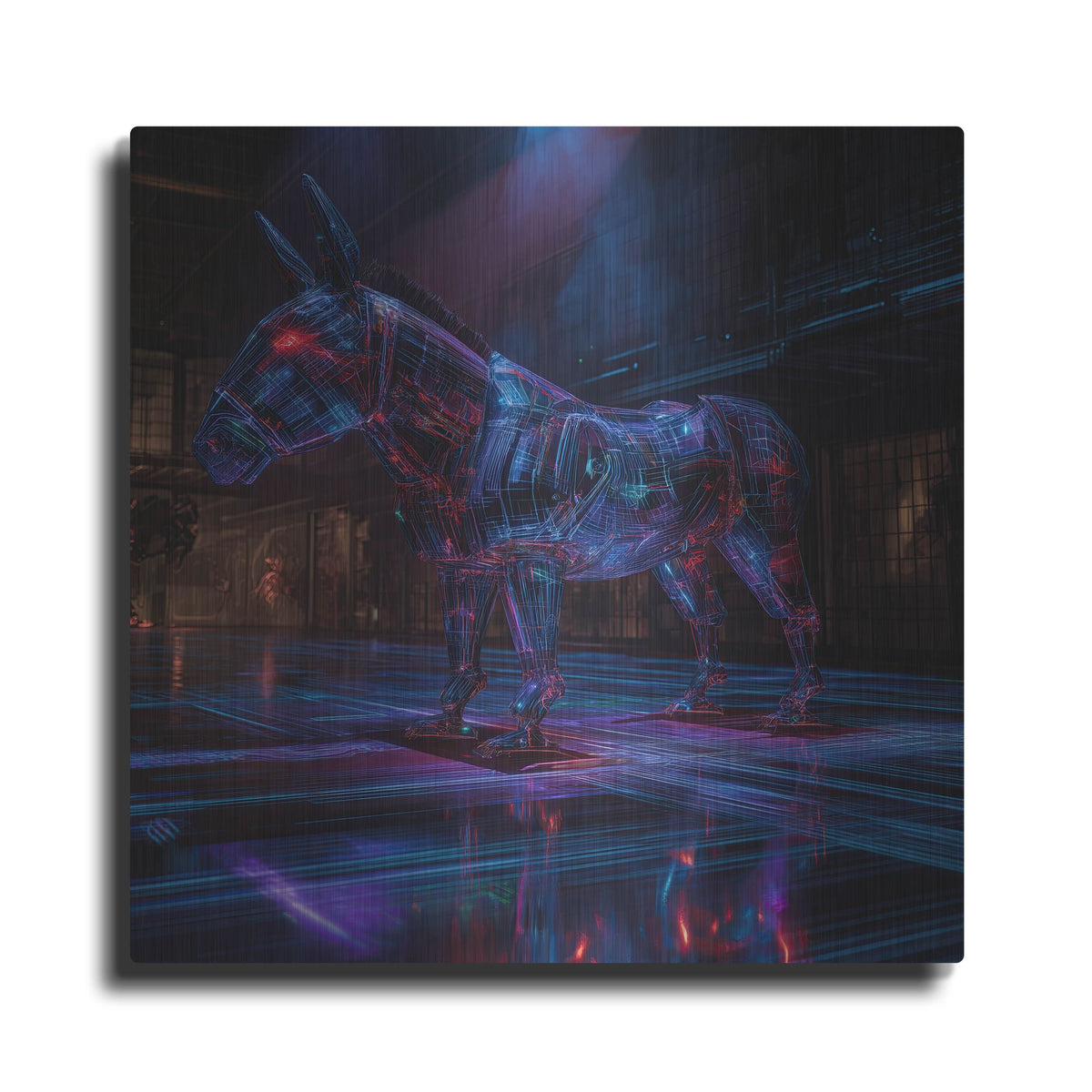 'The Democrat' by Rich Monet Metal Wall Art