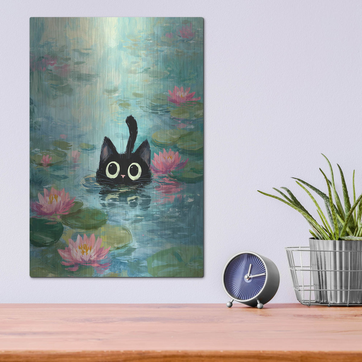 'Cat Fish' by Rich Monet Metal Wall Art