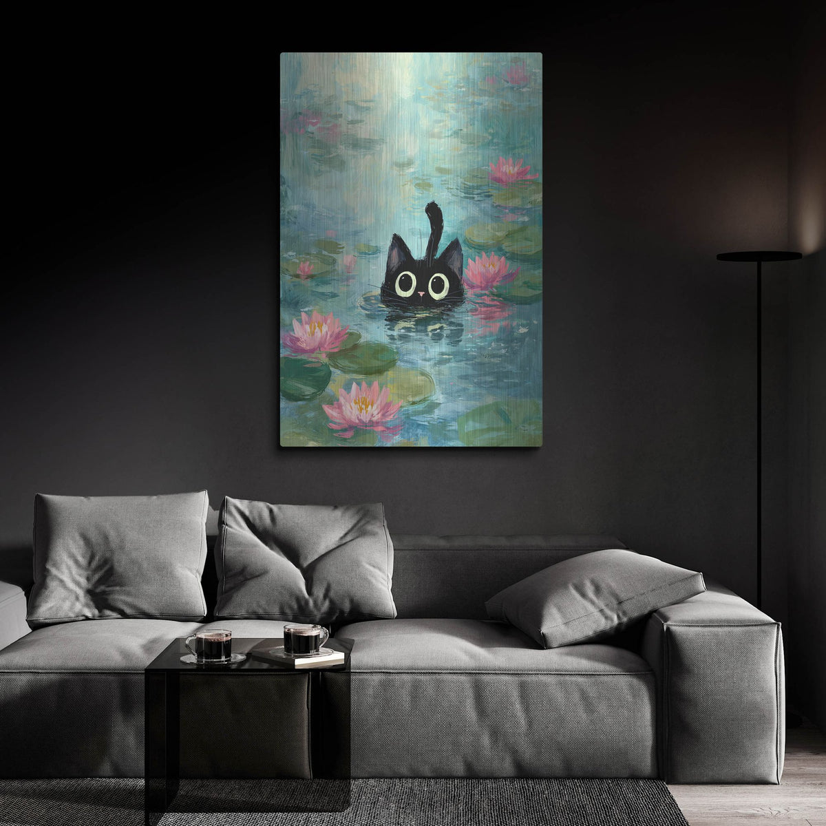 'Cat Fish' by Rich Monet Metal Wall Art