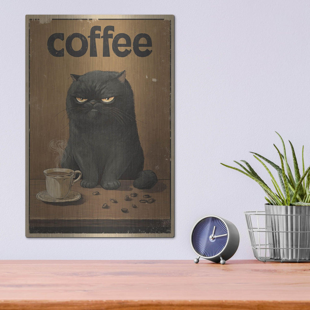 'Mornings Before Coffee' by Rich Monet Metal Wall Art