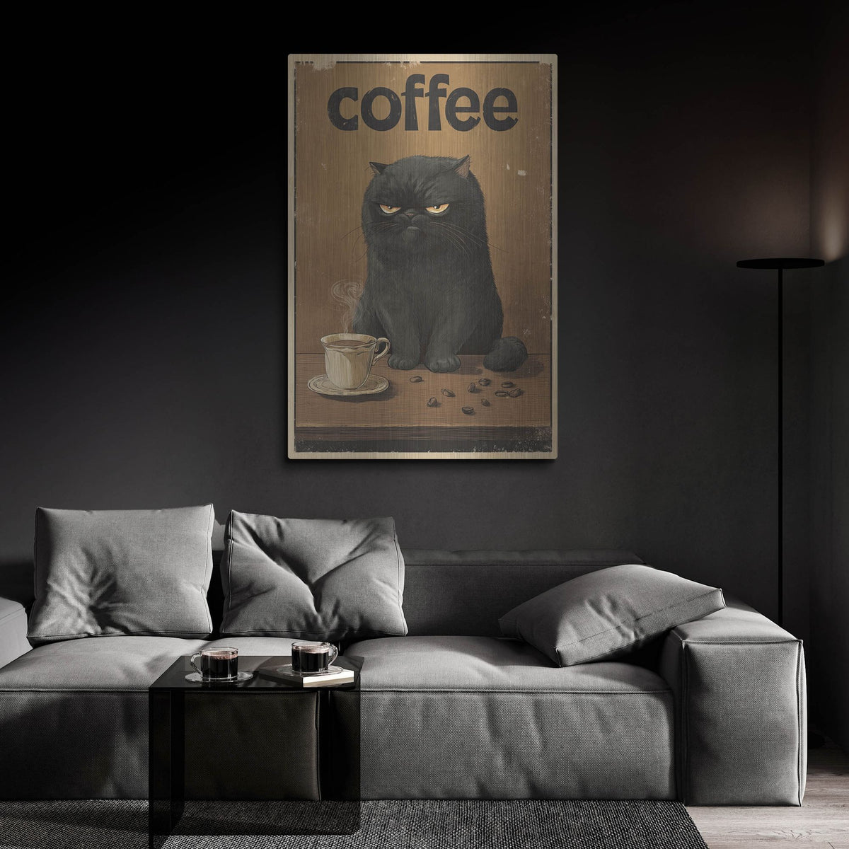 'Mornings Before Coffee' by Rich Monet Metal Wall Art