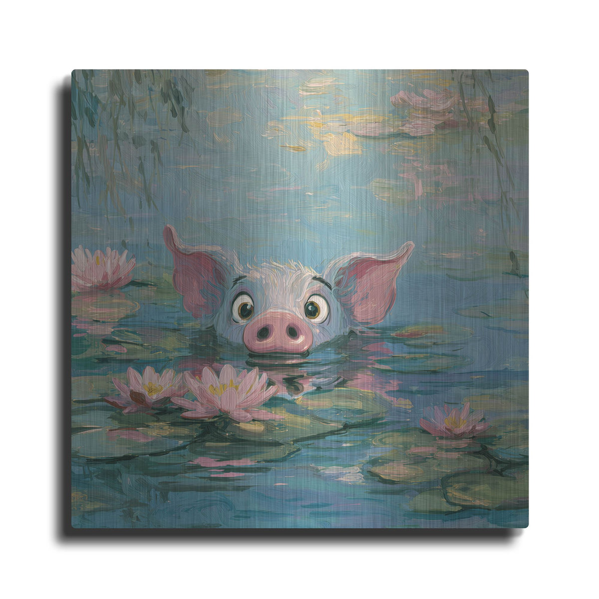 'Pig Fish' by Rich Monet Metal Wall Art