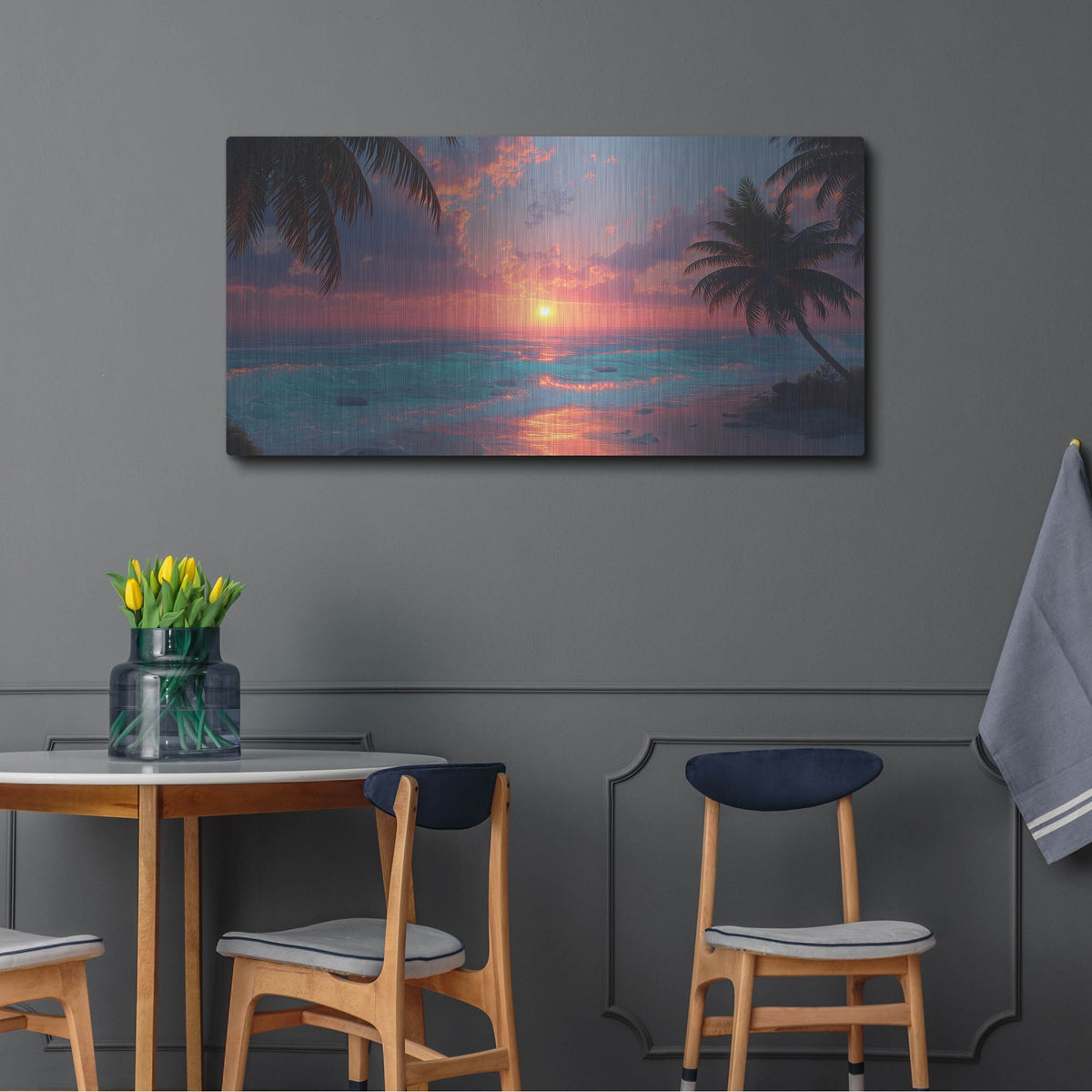 'Sunset Time' by Rich Monet Metal Wall Art