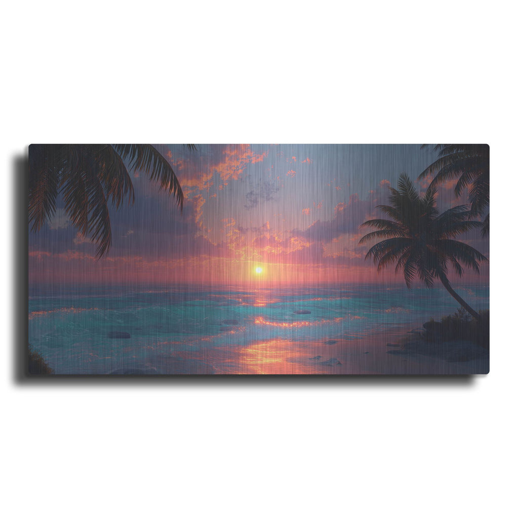 'Sunset Time' by Rich Monet Metal Wall Art