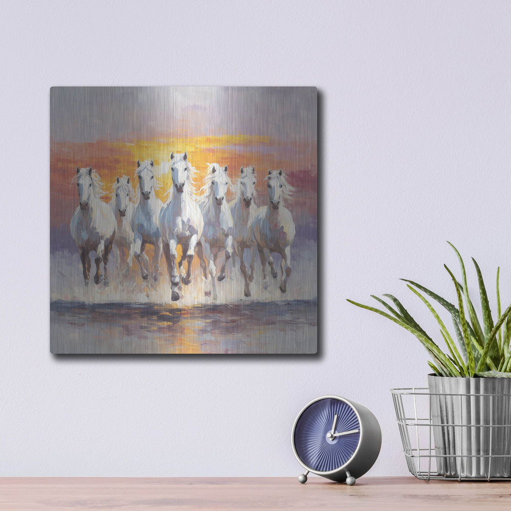 'Surya's Chariot' by Rich Monet Metal Wall Art