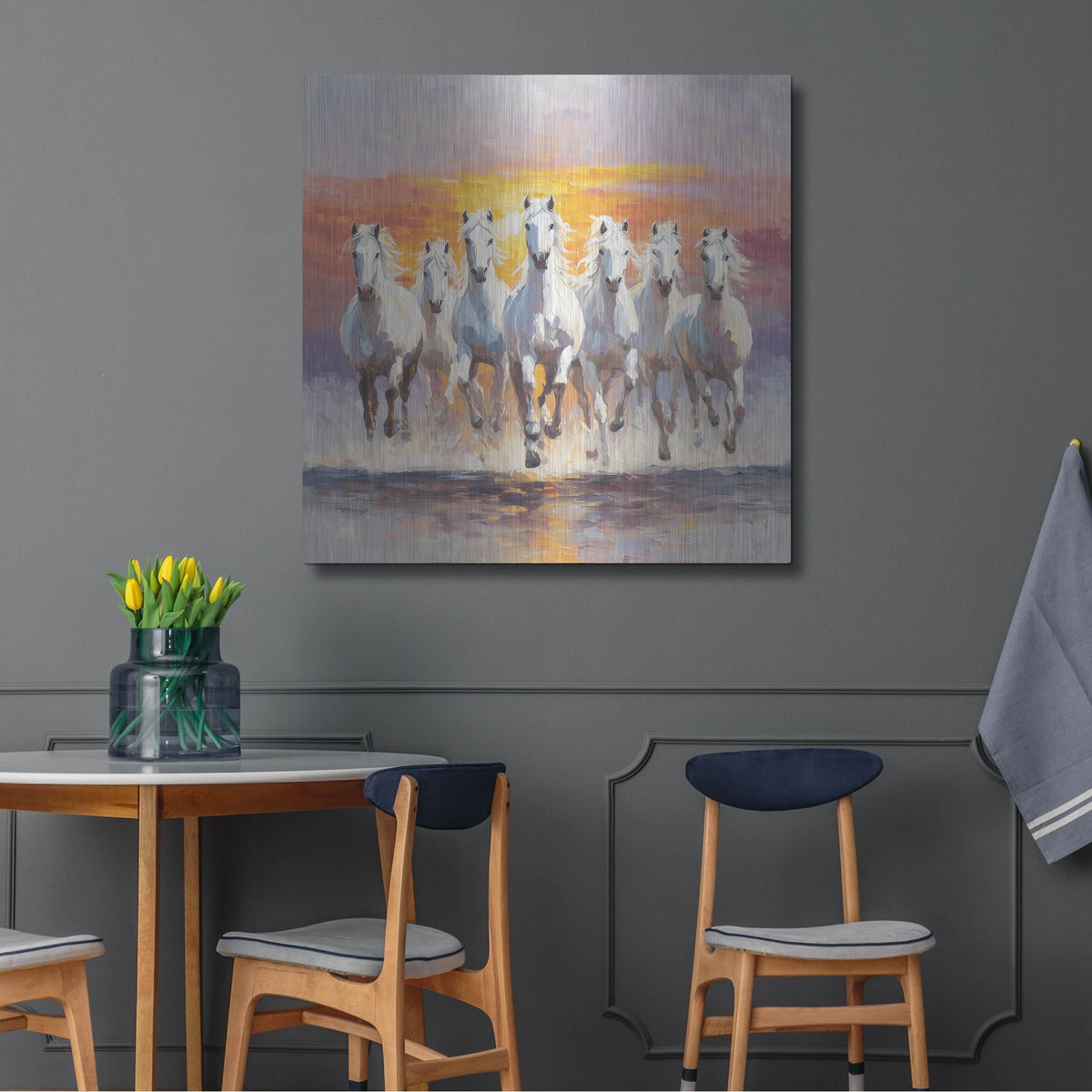 'Surya's Chariot' by Rich Monet Metal Wall Art