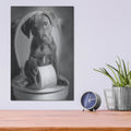 'The Bathroom Matron 3' by Rich Monet Metal Wall Art