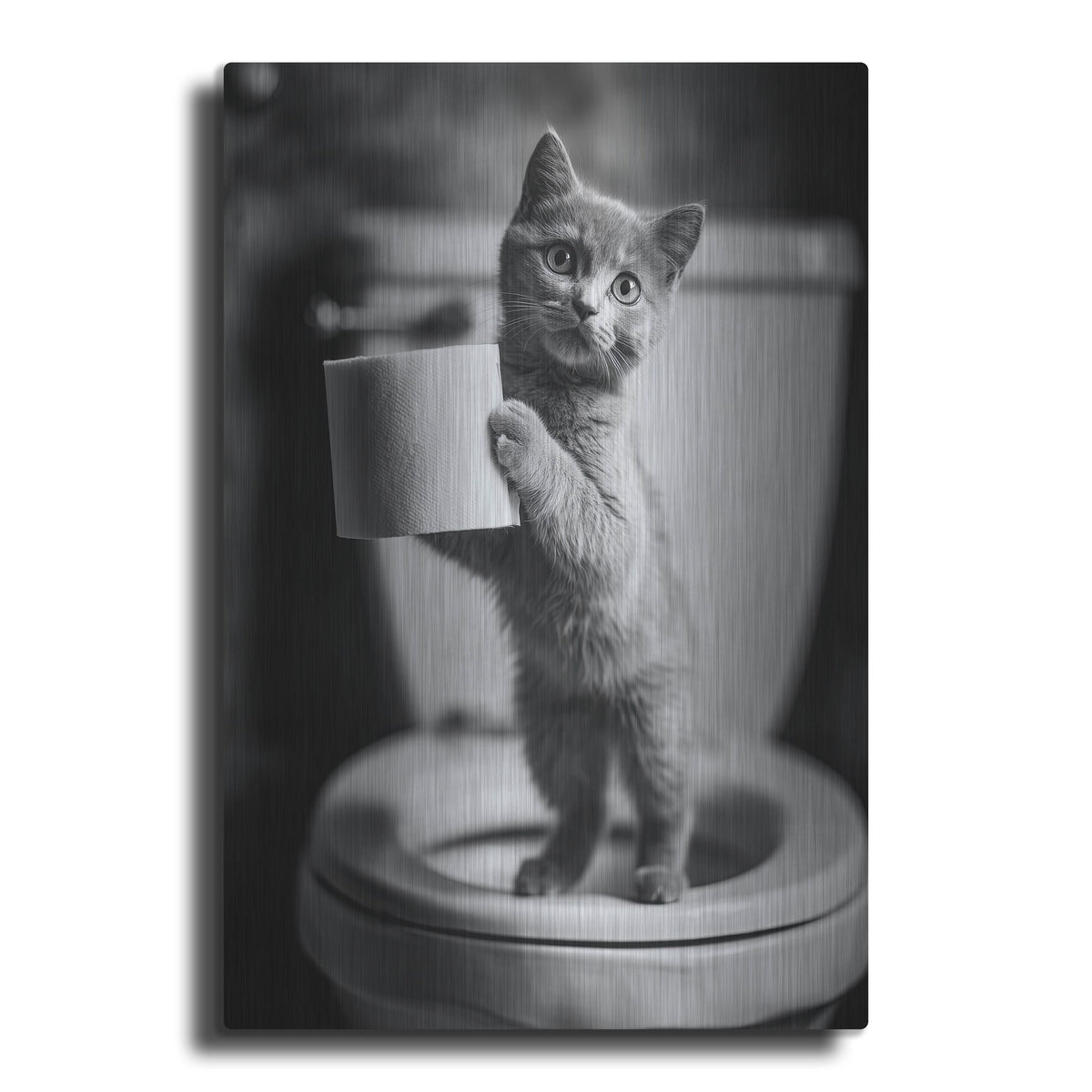 'The Bathroom Matron' by Rich Monet Metal Wall Art