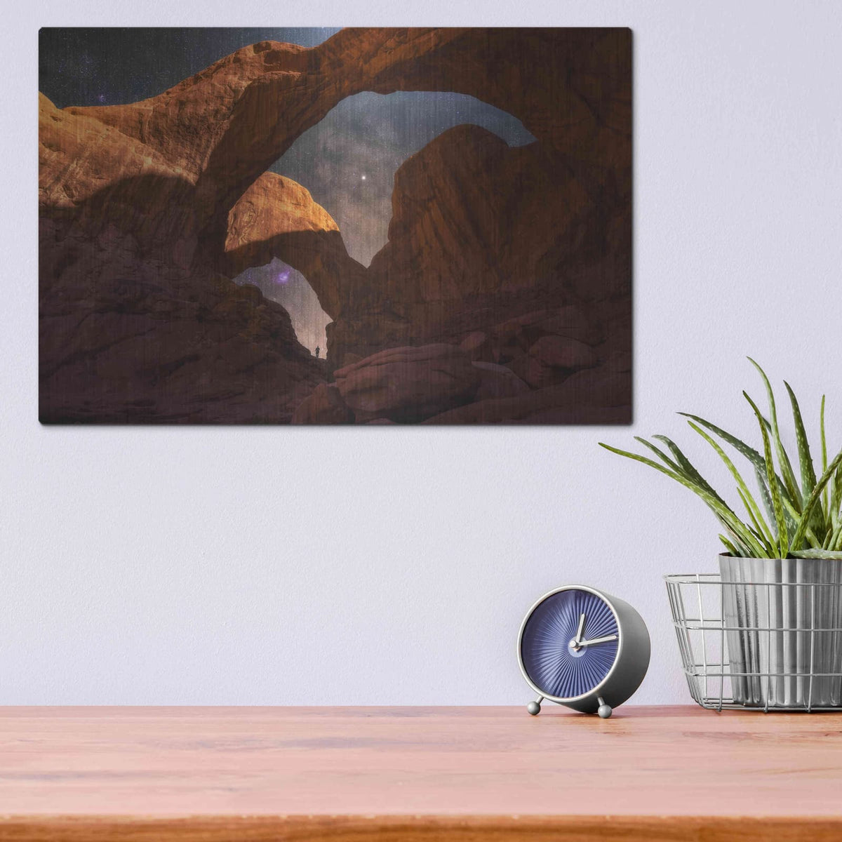 'Explore The Night' by Darren White – Metal Wall Art, 16x12 room view