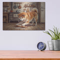 'Akita In The Kitchen' by Rich Monet Metal Wall Art