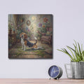'Beagle Yoga Cobra' by Rich Monet Metal Wall Art