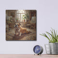 'Bulldog Yoga Cobra Pose' by Rich Monet Metal Wall Art