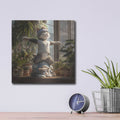 'Cat Team Yoga' by Rich Monet Metal Wall Art