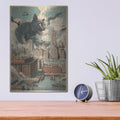 'Catzilla In New York' by Rich Monet Metal Wall Art