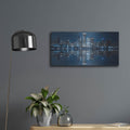 'Chicago Skyline At Night' by Rich Monet Metal Wall Art