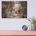 'Collie In The Kitchen' by Rich Monet Metal Wall Art
