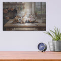 'Beagle In The Kitchen' by Rich Monet Metal Wall Art