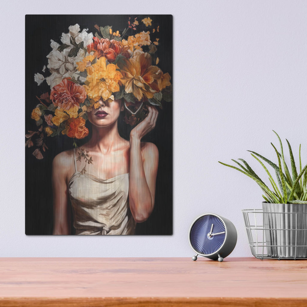 'Flowergirl' by Rich Monet Metal Wall Art