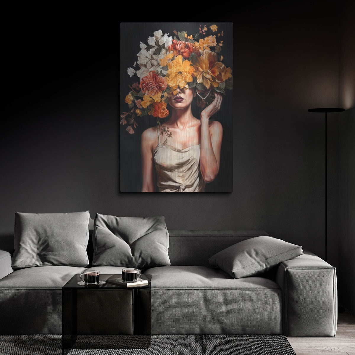 'Flowergirl' by Rich Monet Metal Wall Art