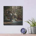 'French Bulldog Yoga' by Rich Monet Metal Wall Art