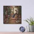 'German Shepherd Yoga Downward Dog' by Rich Monet Metal Wall Art