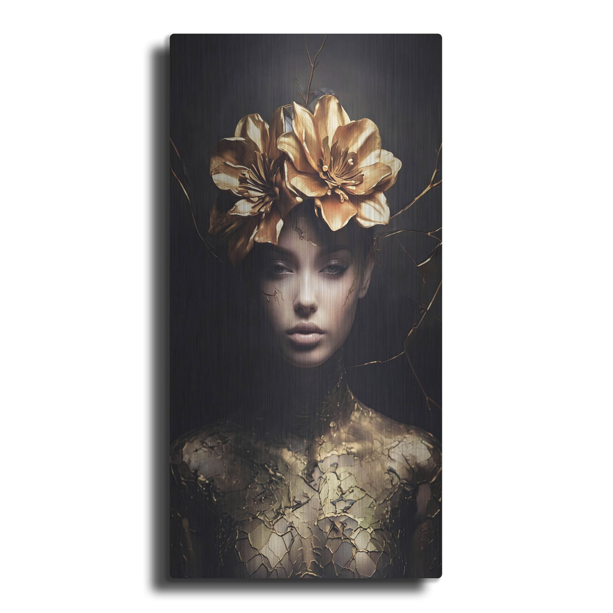 'Gold Goddess' by Rich Monet Metal Wall Art