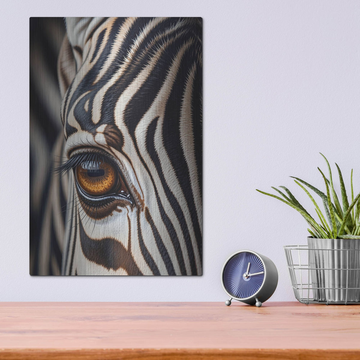 'I Am Zebra 2' by Rich Monet Metal Wall Art