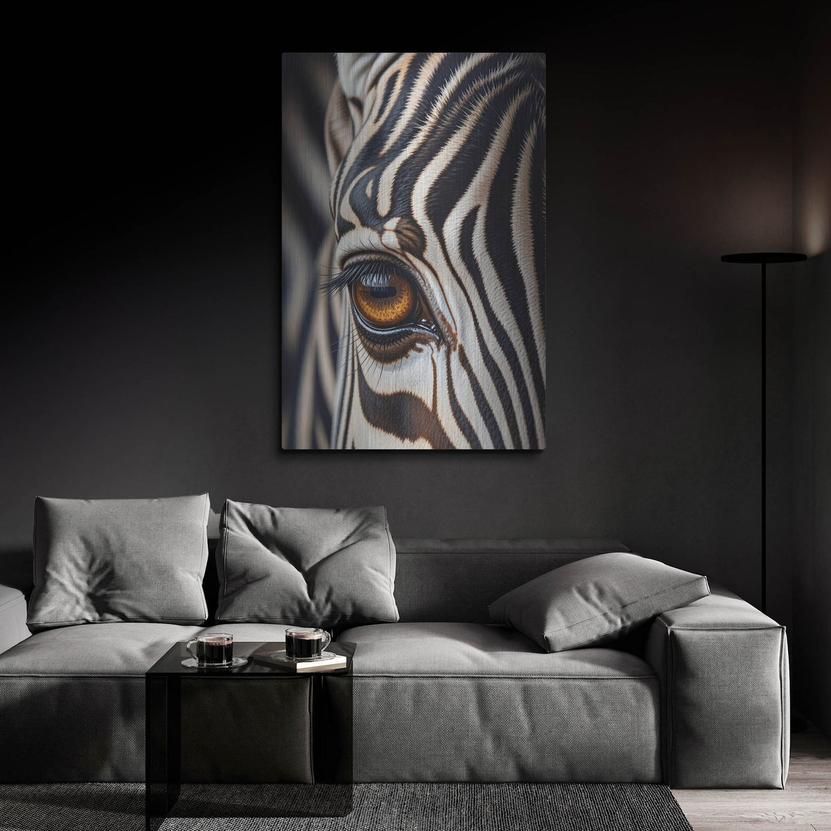 'I Am Zebra 2' by Rich Monet Metal Wall Art