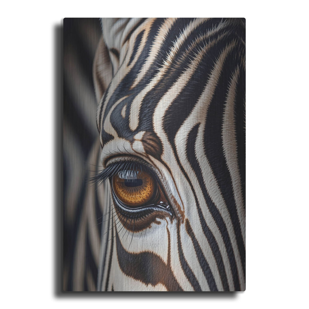 'I Am Zebra 2' by Rich Monet Metal Wall Art