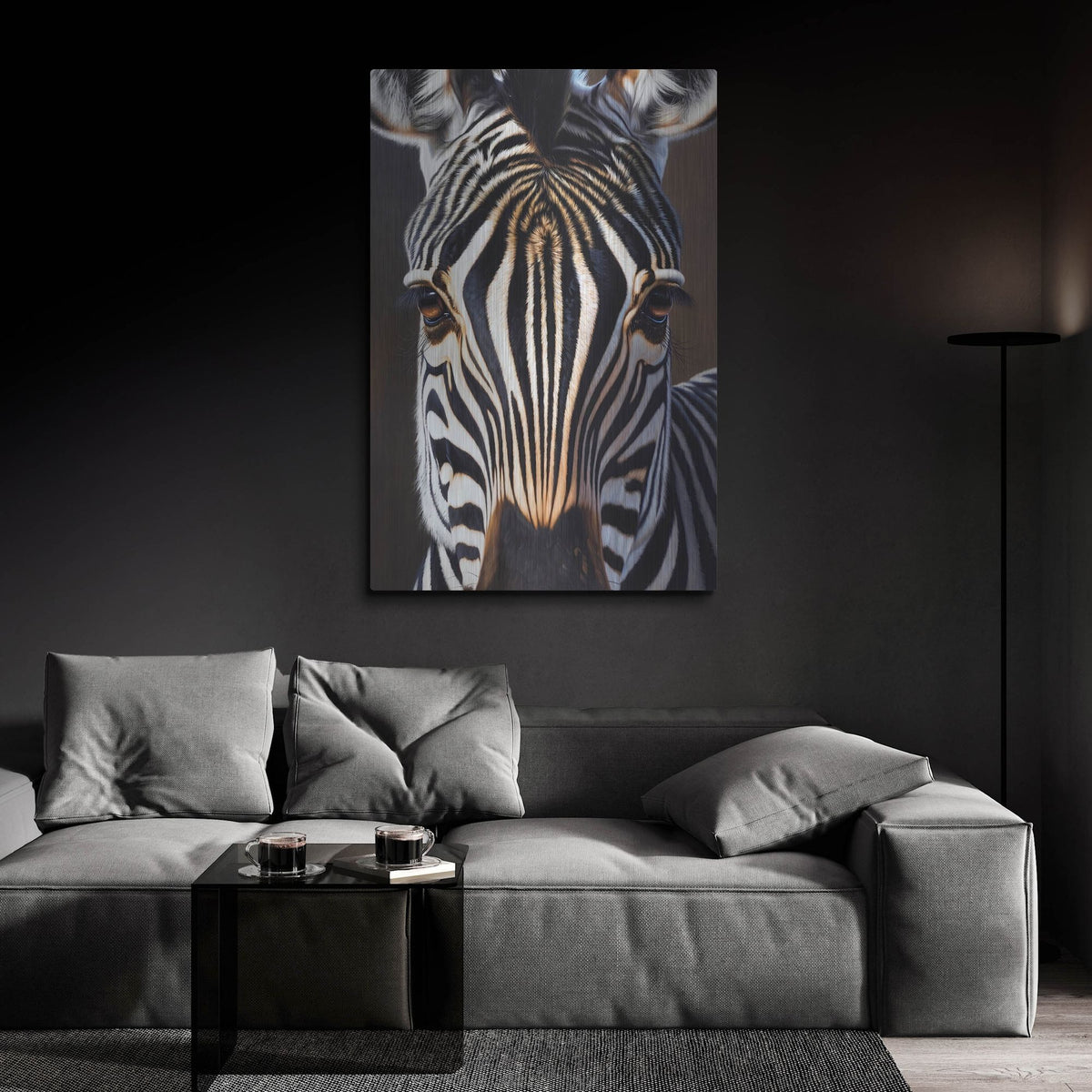 'I Am Zebra' by Rich Monet Metal Wall Art
