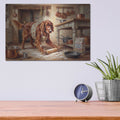 'Irish Setter In The Kitchen' by Rich Monet Metal Wall Art