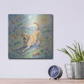 'Labrador Retriever Yoga Cobra Pose' by Rich Monet Metal Wall Art