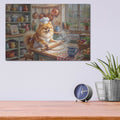 'Pomeranian In The Kitchen' by Rich Monet Metal Wall Art