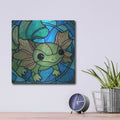 'Stained Glass Axolotl' by Rich Monet Metal Wall Art
