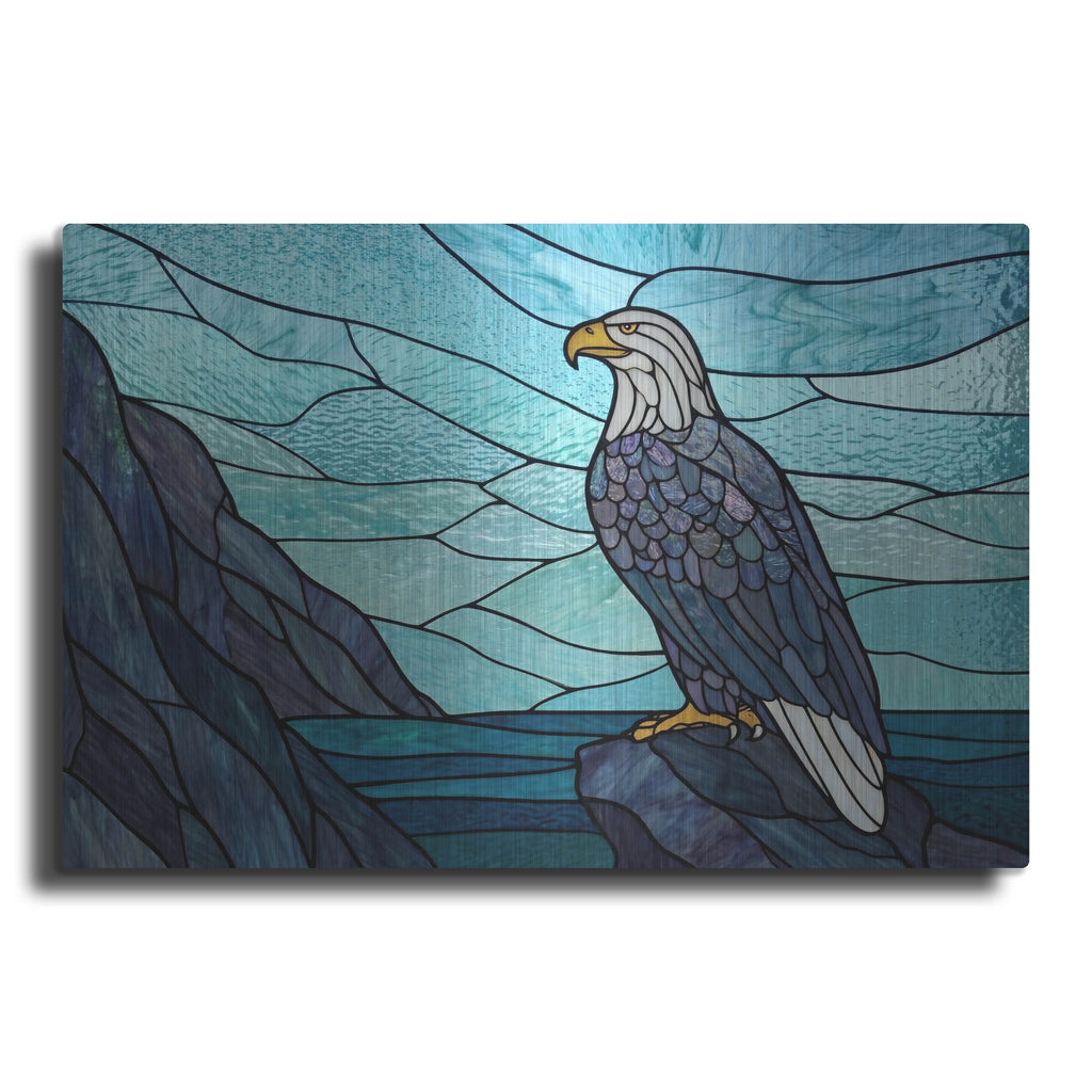 'Stained Glass Eagle' by Rich Monet Metal Wall Art