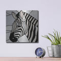 'Stained Glass Zebra' by Rich Monet Metal Wall Art
