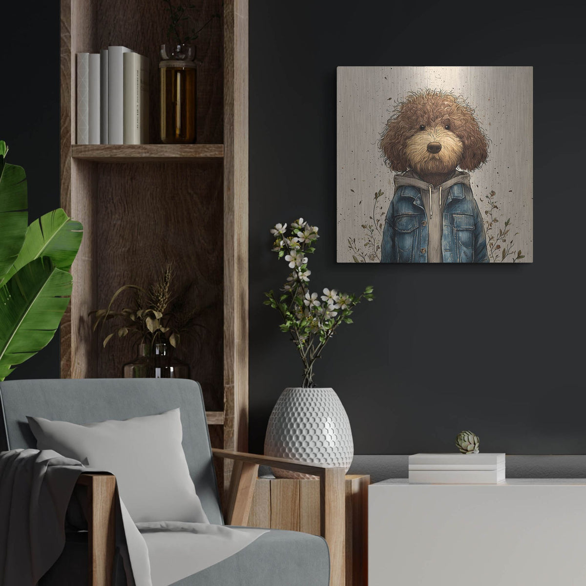 'Teenadoodle' by Rich Monet Metal Wall Art
