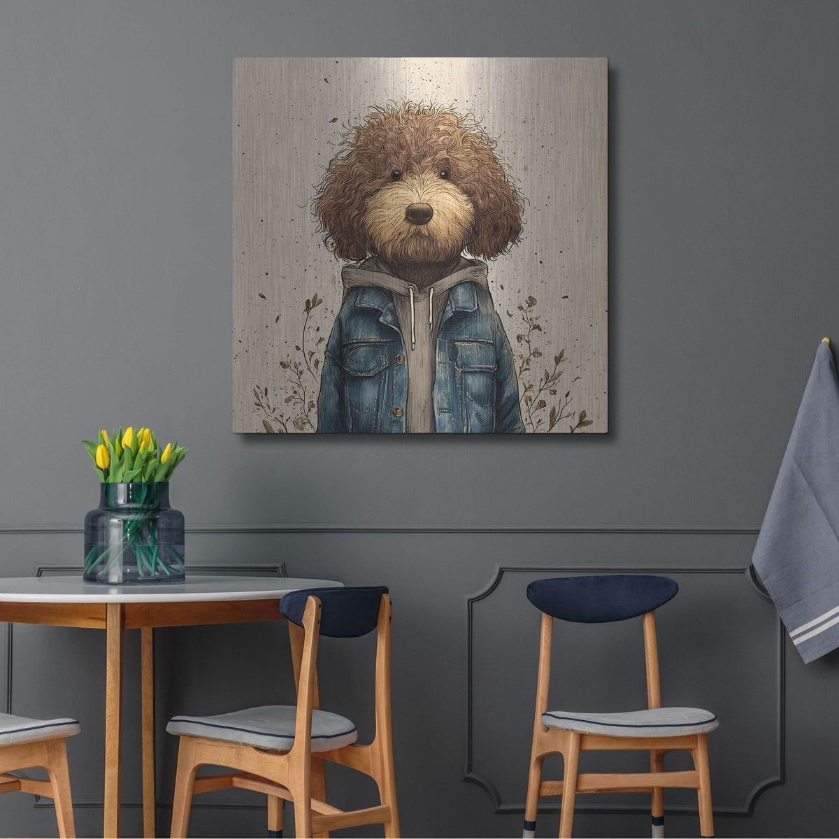 'Teenadoodle' by Rich Monet Metal Wall Art