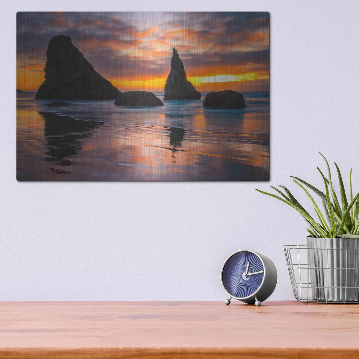 'Late Night Cloud Dance' by Darren White – Metal Wall Art, 16x12 room view