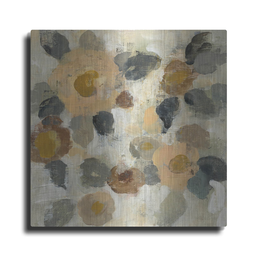 'Neutral Floral II' by Silvia Vassileva – Metal Wall Art