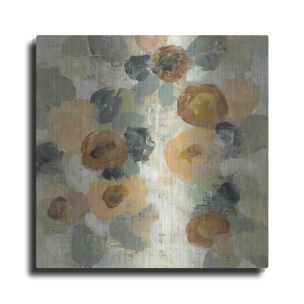 'Neutral Floral III' by Silvia Vassileva – Metal Wall Art