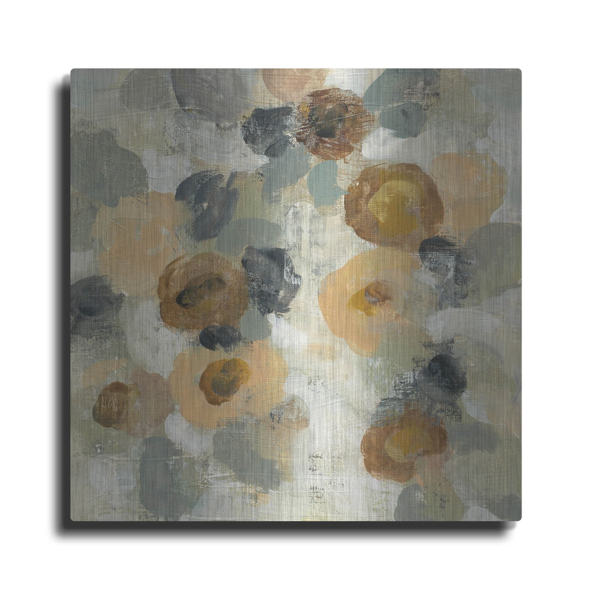 'Neutral Floral III' by Silvia Vassileva – Metal Wall Art