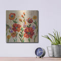 'July in the Garden II' by Silvia Vassileva – Metal Wall Art, 12x12 room view