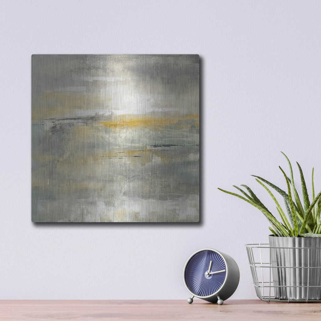 'February Sky' by Silvia Vassileva – Metal Wall Art, 12x12 room view