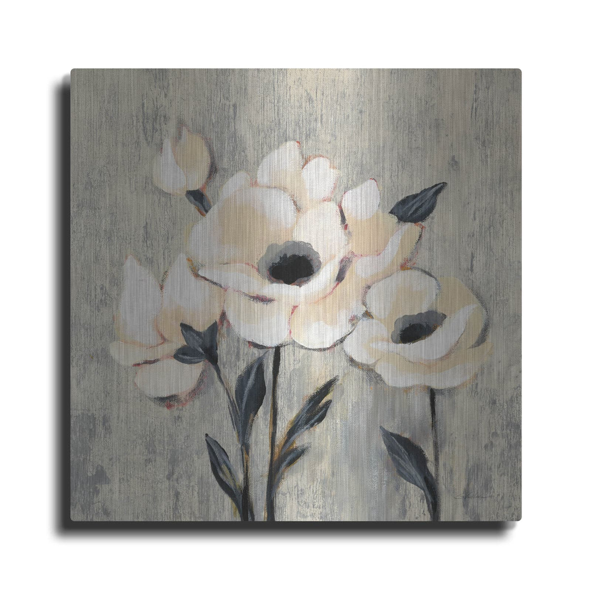 'Graphic Floral II' by Silvia Vassileva – Metal Wall Art