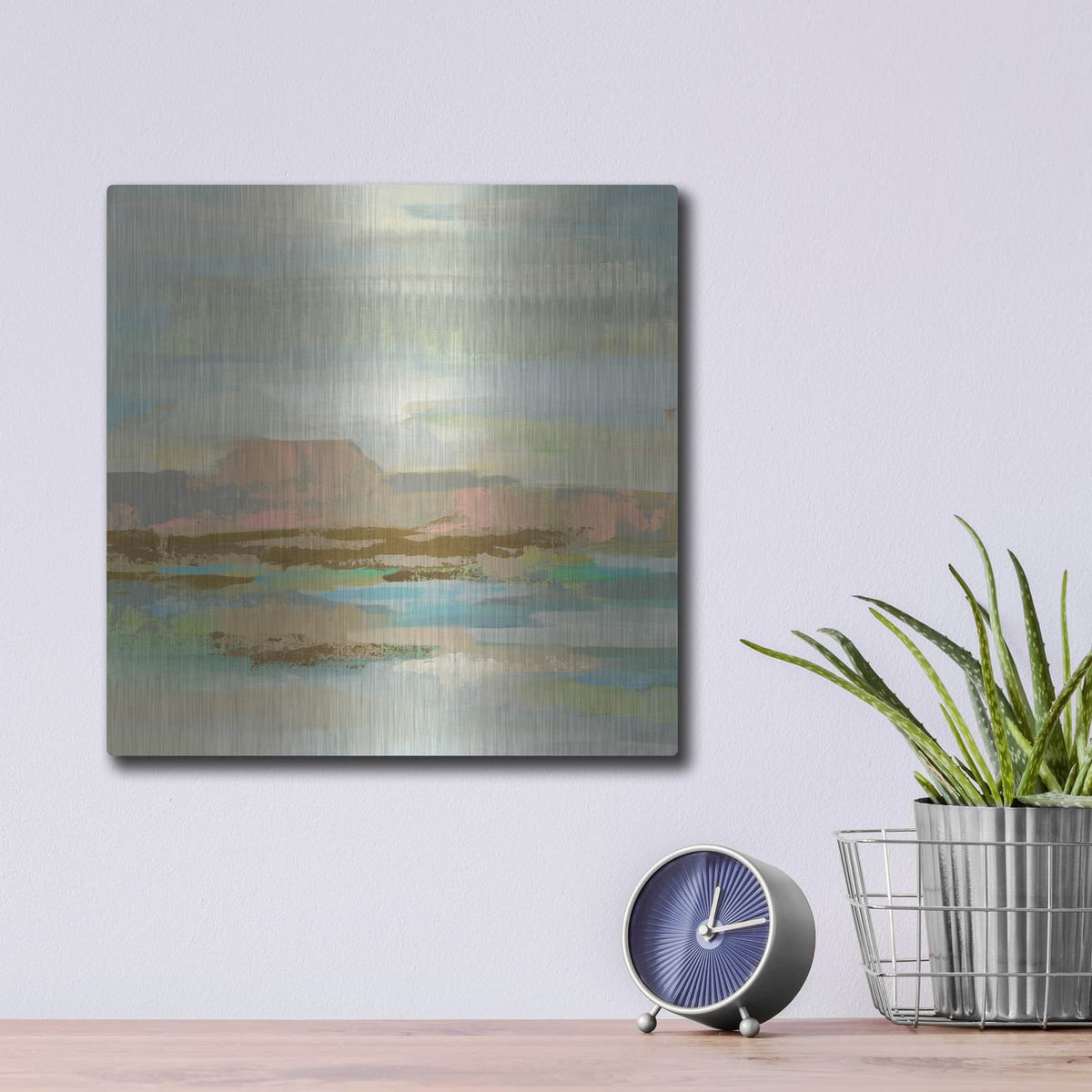 'Spring Desert II' by Silvia Vassileva – Metal Wall Art, 12x12 room view